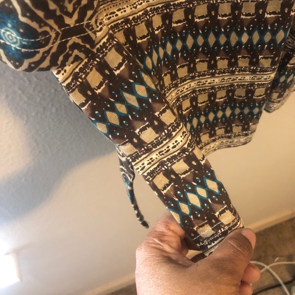 Jennifer Scott Brown BoHo Blouse Size 2x - Picture 6 of 8